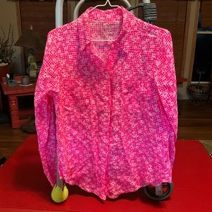 Lilly Pulitzer small LS blouse